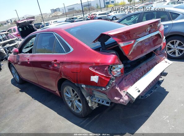 4T1BF1FK2GU595177 2016 TOYOTA CAMRY Red Tył lewy