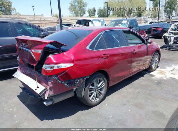 4T1BF1FK2GU595177 2016 TOYOTA CAMRY Red Tył prawy