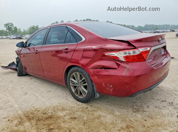 4T1BF1FK2GU613662 2016 TOYOTA CAMRY Maroon Trasero izquierdo