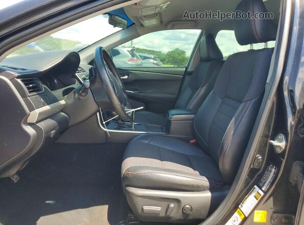 4T1BF1FK3GU135669 2016 TOYOTA CAMRY Black Вид салону спереду