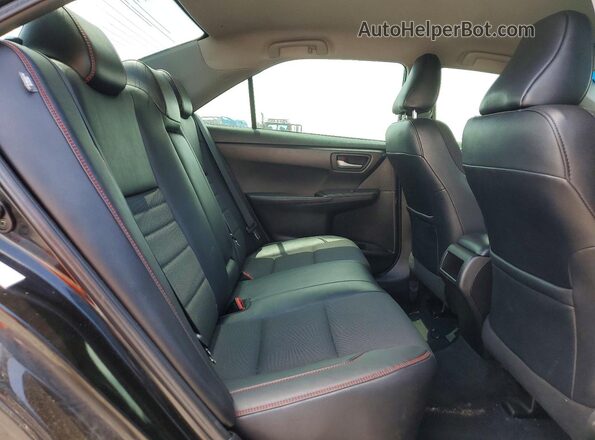 4T1BF1FK3GU135669 2016 TOYOTA CAMRY Black Вид задніх сидінь