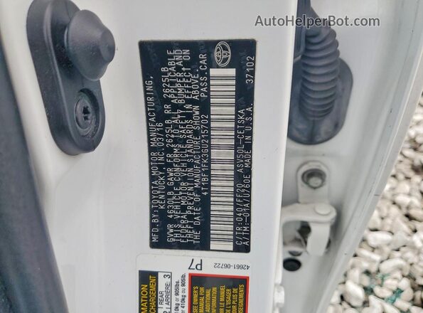 4T1BF1FK3GU215702 2016 TOYOTA CAMRY Белый 