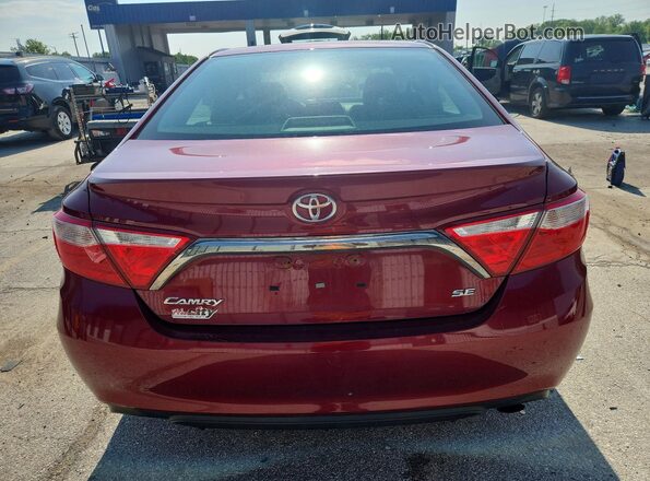4T1BF1FK3GU595494 2016 TOYOTA CAMRY Red Vista trasera