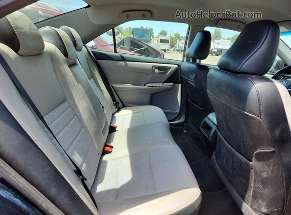 4T1BF1FK3HU331693 2017 TOYOTA CAMRY Black Вид задніх сидінь