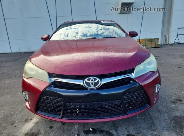 4T1BF1FK3HU641875 2017 TOYOTA CAMRY Бордовый Вид спереди
