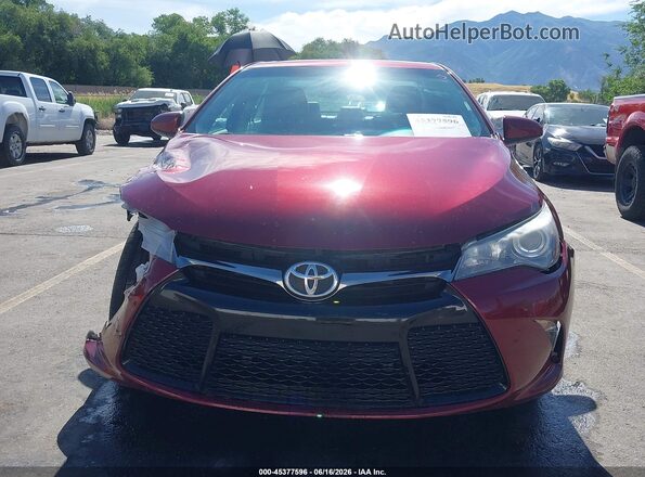 4T1BF1FK4GU533151 2016 TOYOTA CAMRY Red Vista del cuadro de instrumentos