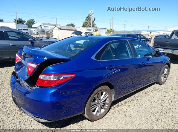 4T1BF1FK4GU554324 2016 TOYOTA CAMRY Blue Задня права чверть