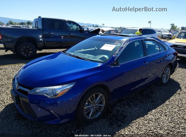 4T1BF1FK4GU554324 2016 TOYOTA CAMRY Blue Передня ліва чверть