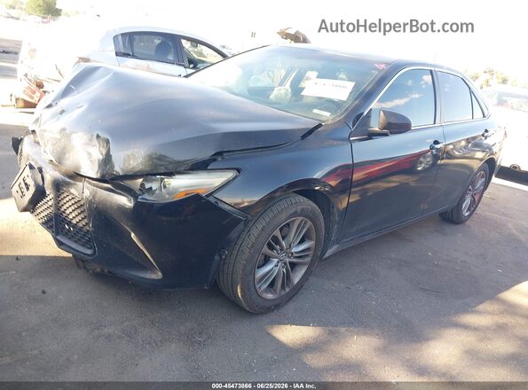 4T1BF1FK4HU807322 2017 TOYOTA CAMRY Черный Передняя левая четверть