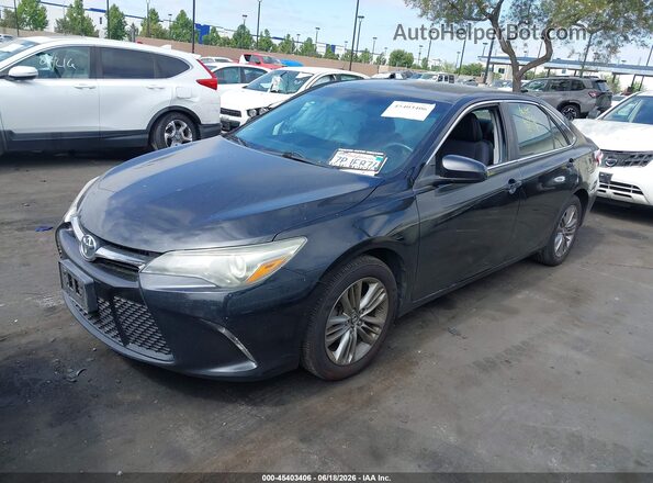 4T1BF1FK5GU546362 2016 TOYOTA CAMRY Black Vista tres cuartos delantera izquierda