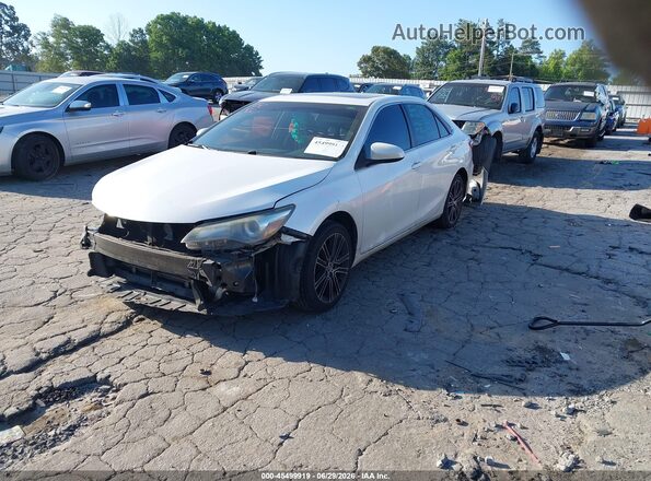 4T1BF1FK6GU175258 2016 TOYOTA CAMRY White წინა მარცხენა ხედი სამი მეოთხედიდან