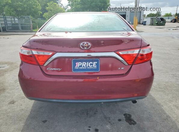 4T1BF1FK7GU537775 2016 TOYOTA CAMRY Burgundy 