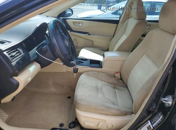 4T1BF1FK8GU145162 2016 TOYOTA CAMRY Black წინა სალონის ხედი