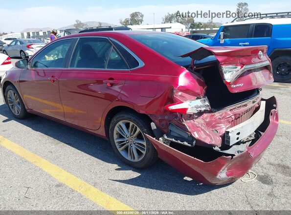 4T1BF1FK9GU516748 2016 TOYOTA CAMRY Burgundy Rear left