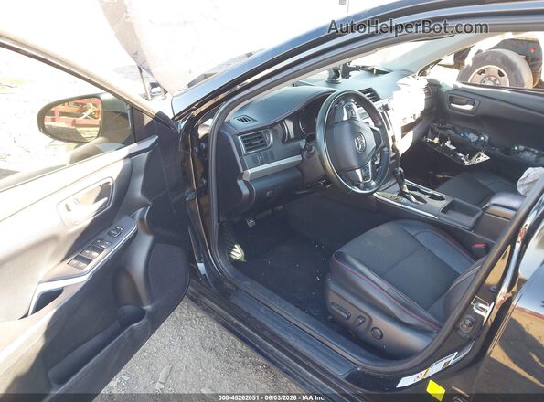 4T1BF1FKXGU139847 2016 TOYOTA CAMRY Black Widok wnętrza z przodu