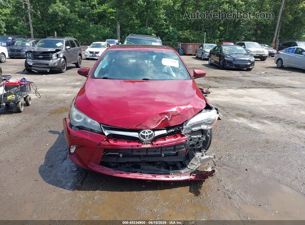 4T1BF1FKXGU576795 2016 TOYOTA CAMRY Red Instrument cluster view