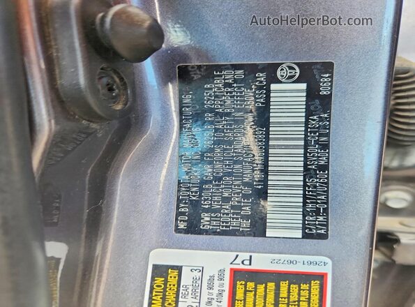 4T1BF1FKXGU583892 2016 TOYOTA CAMRY Gray Vista del compartimento del motor