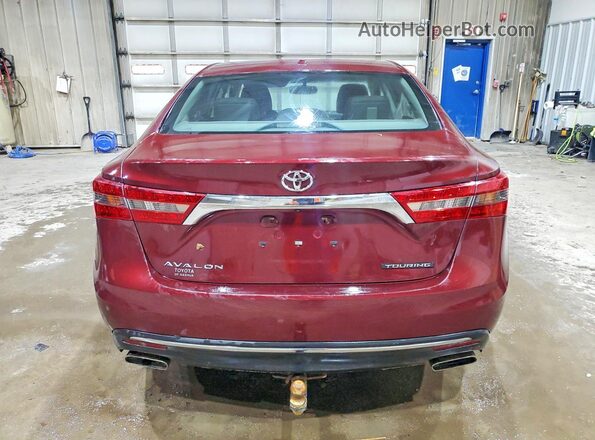 4T1BK1EB0GU211880 2016 TOYOTA AVALON Maroon უკანა ხედი