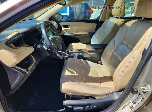 4T1BK1EB0HU253063 2017 TOYOTA AVALON Gold Вид салону спереду