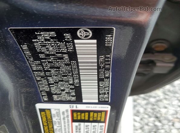 4T1BK1EB1GU236058 2016 TOYOTA AVALON Gray Շարժիչի բաժամունքի տեսք