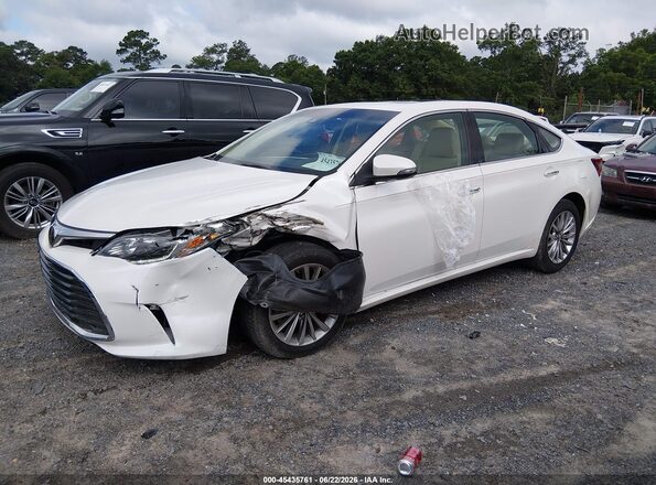 4T1BK1EB1GU236979 2016 TOYOTA AVALON White წინა მარცხენა ხედი სამი მეოთხედიდან