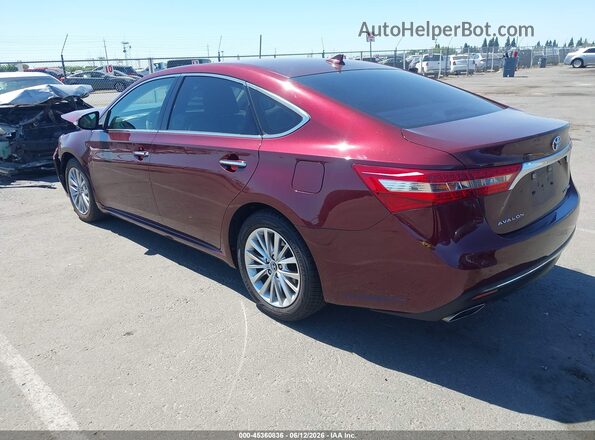 4T1BK1EB2HU252657 2017 TOYOTA AVALON Red უკანა მარცხენა