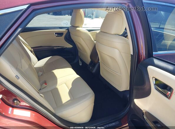 4T1BK1EB2HU252657 2017 TOYOTA AVALON Red VIN კოდის სტიკერის ხედი