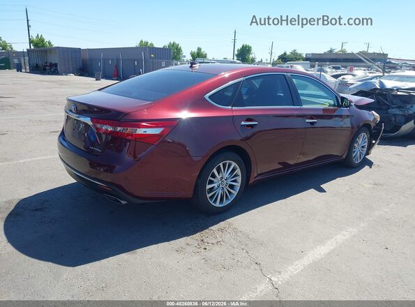 4T1BK1EB2HU252657 2017 TOYOTA AVALON Red უკანა მარჯვენა