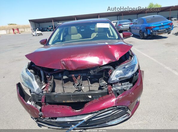 4T1BK1EB2HU252657 2017 TOYOTA AVALON Red ხელსაწყოთა პანელის ხედი