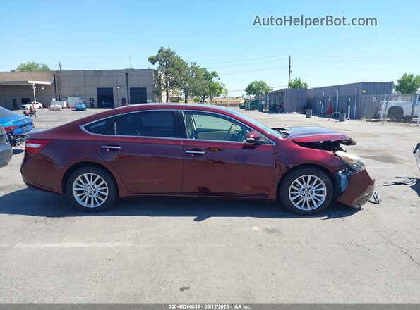 4T1BK1EB2HU252657 2017 TOYOTA AVALON Red უკანა სალონის ხედი