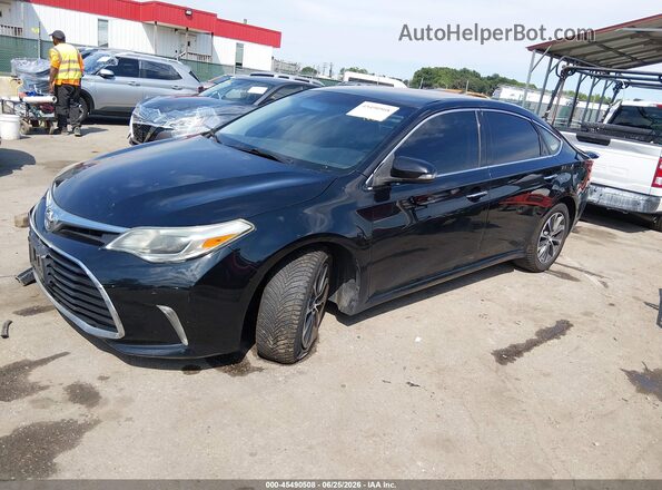 4T1BK1EB3GU213834 2016 TOYOTA AVALON Black წინა მარცხენა ხედი სამი მეოთხედიდან