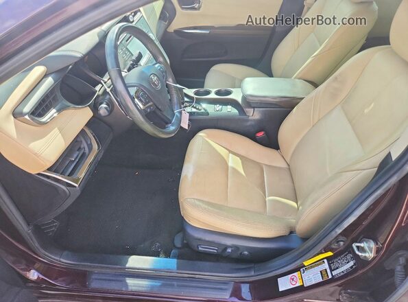 4T1BK1EB3HU250819 2017 TOYOTA AVALON Burgundy Widok wnętrza z przodu