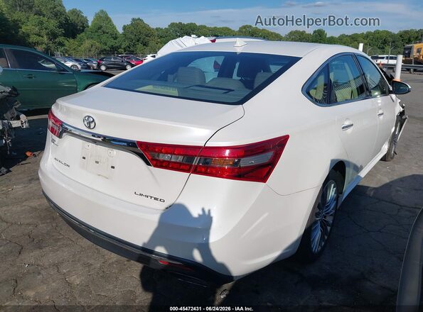 4T1BK1EB4GU237625 2016 TOYOTA AVALON Белый Задняя правая четверть