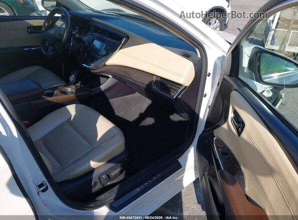 4T1BK1EB4GU237625 2016 TOYOTA AVALON Белый Вид салона спереди