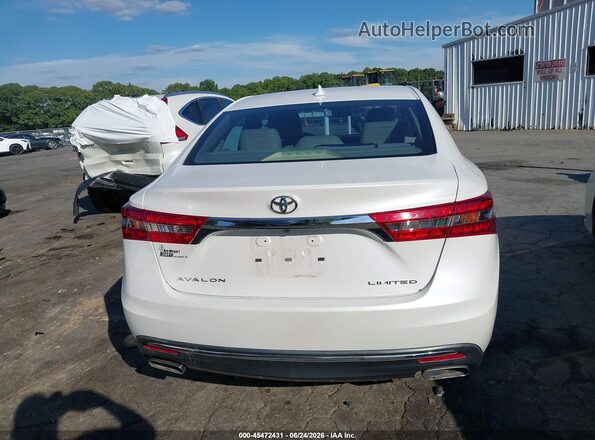 4T1BK1EB4GU237625 2016 TOYOTA AVALON Белый 