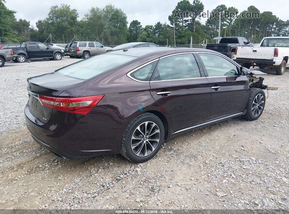4T1BK1EB6GU236489 2016 TOYOTA AVALON Темно-бордовый Задняя правая четверть
