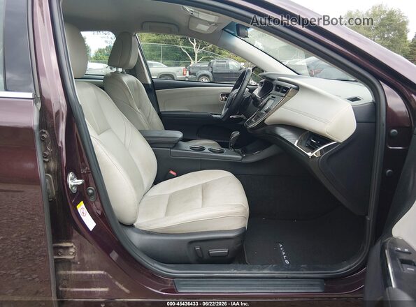 4T1BK1EB6GU236489 2016 TOYOTA AVALON Темно-бордовый Вид салона спереди