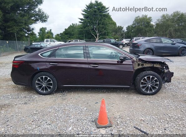 4T1BK1EB6GU236489 2016 TOYOTA AVALON Темно-бордовый Вид задней части салона