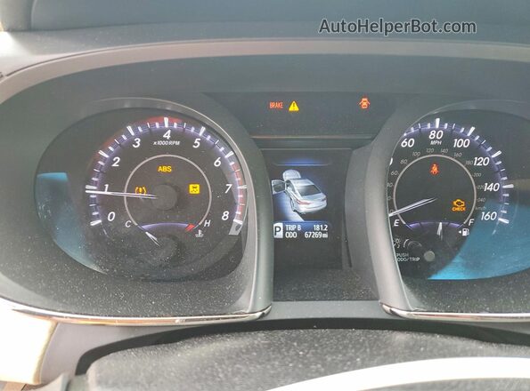 4T1BK1EBXGU211174 2016 TOYOTA AVALON White Widok zestawu wskaźników