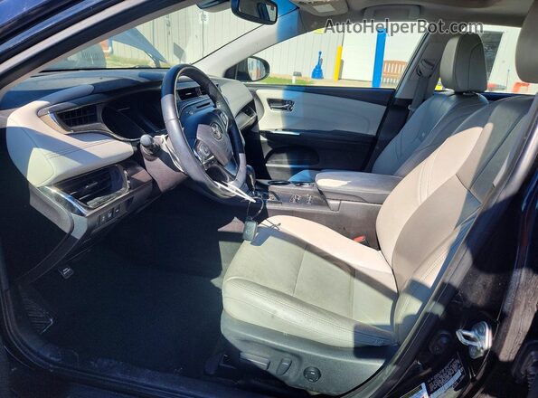 4T1BK1EBXHU245360 2017 TOYOTA AVALON Black წინა სალონის ხედი