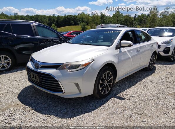 4T1BK1EBXJU275741 2018 TOYOTA AVALON White Առջևի ձախ երեք քառորդ տեսարան
