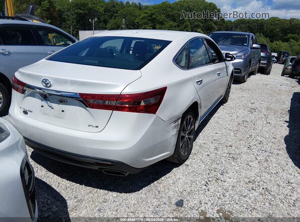 4T1BK1EBXJU275741 2018 TOYOTA AVALON White Հետևի աջ