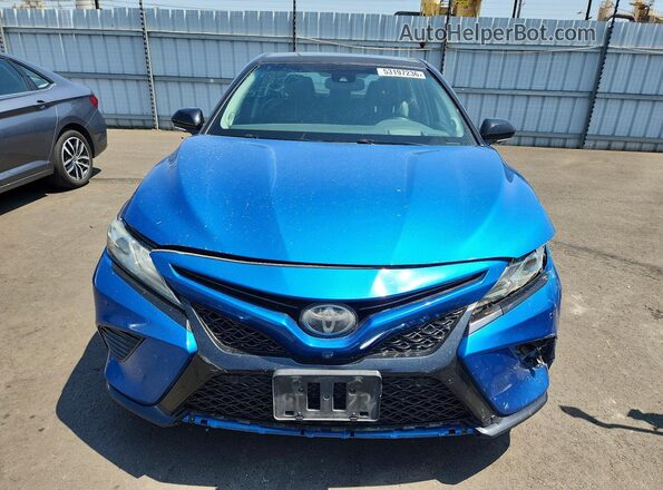 4T1BZ1HK5JU019529 2018 TOYOTA CAMRY Синий 