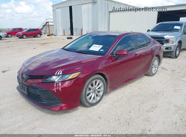 4T1C11AK0LU357851 2020 TOYOTA CAMRY Maroon Front left
