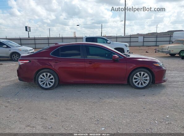 4T1C11AK0LU357851 2020 TOYOTA CAMRY Maroon Rear interior view