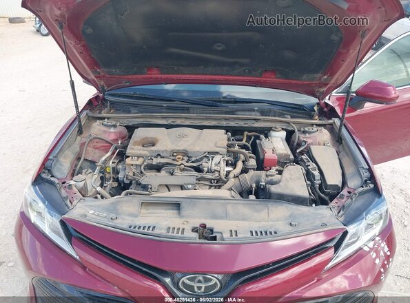 4T1C11AK0LU357851 2020 TOYOTA CAMRY Maroon Rear view