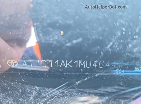 4T1C11AK1MU464411 2021 TOYOTA CAMRY Black 