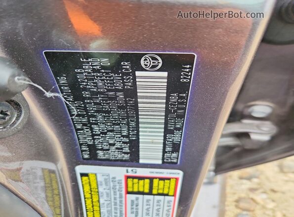 4T1C11AK3LU977142 2020 TOYOTA CAMRY Gray 