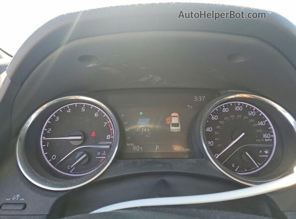 4T1C11BK2LU001903 2020 TOYOTA CAMRY Silver Widok zestawu wskaźników