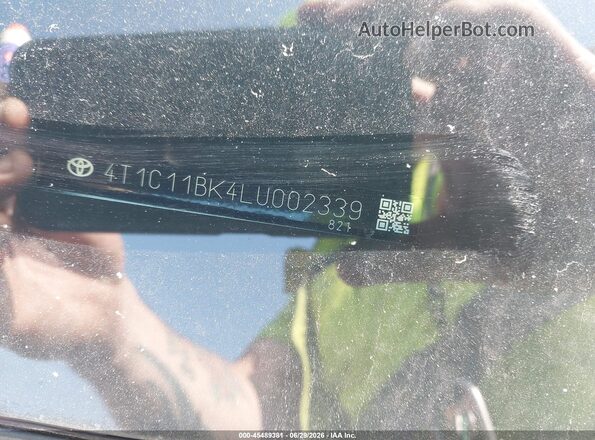 4T1C11BK4LU002339 2020 TOYOTA CAMRY Silver 